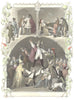 GERMANY. Prince of Fools. Student life drinking 1847 old antique print picture