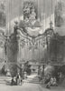 GERMANY. Screen in Mainz cathedral, Rhine. Wright 1841 old antique print