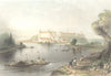 GERMANY. Neuburg(Ducal Palace). Bartlett boats 1842 old antique print picture