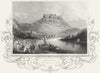 GERMANY. Koenigstein, occupation of French 1850 old antique print picture
