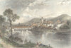 RHEINFELDEN. Germany Hozier. Town river boy fishing 1875 old antique print