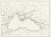 BLACK SEA. countries. BALKANS. Beattie map 'The 1840 old antique chart