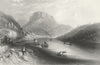 GERMANY. Koenigstein, Elbe. Payne boats ANIMALS 1850 old antique print picture