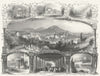 GERMANY. Carlsbad. Steel, Payne 1850 old antique vintage print picture