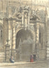 OXON. St Mary's Porch, Oxford. Europe 1873 old antique vintage print picture