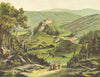 GERMANY. Schwarzburg. Walther(Thuringen Forest) 1880 old antique print picture