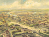 BERLIN. Walther Excellent large Chromolithograph 1880 old antique print