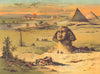 EGYPT. Agypten. Walther Pyramids Sphinx Obelisk 1880 old antique print picture