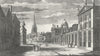 OXFORD. St Mary Church, all souls, Uni Queen College 1771 old antique print
