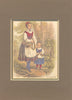 GERMANY. German girl. costume 1880 old antique vintage print picture
