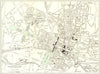 PALACE OF VERSAILLES plan. Trianon Glatigny Chesnay Montreuil Paris 1965 map