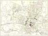 PALACE OF VERSAILLES plan. Trianon Glatigny Chesnay Montreuil Paris 1965 map