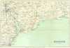 SOUTH EAST DEVON Exeter Teignmouth Exmouth Dawlish Sidmouth Seaton 1929 map