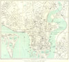 SOUTHAMPTON vintage town/city plan. Hampshire. WARD LOCK 1930 old vintage map