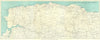 EXMOOR & NORTH/SOMERSET COAST. Bideford Barnstaple Ilfracombe Minehead 1934 map
