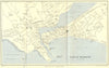 WEYMOUTH vintage town/city plan. Dorset. WARD LOCK 1950 old vintage map chart
