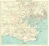 SOUTH-EAST DORSET. Isle of Purbeck Poole Harbour Wareham Bournemouth 1950 map