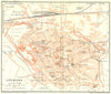 CREMONA. Vintage town city map plan. Italy 1927 old vintage chart