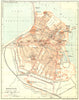 MANTOVA (MANTUA) . Vintage town city map plan. Italy 1927 old vintage