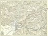 BOLZANO & ENVIRONS. Vintage map plan. Italy 1927 old vintage chart