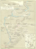 POSTOJNA CAVES. Postojnska jama. Grotte di Postojna. Vintage map. Slovenia 1927