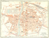 PARMA. Vintage town city map plan. Italy 1927 old vintage chart