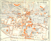FRANCE. Aix-Les-Bains 1926 old vintage map plan chart