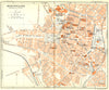 FRANCE. Montpellier Centre de Ville 1926 old vintage map plan chart