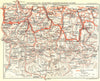 HAUTES-PYRENEES. Lourdes Cauterets, Luz, Gavarnie 1926 old vintage map chart