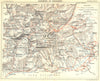 ANDORRA. Andorre et Cerdagne 1926 old vintage map plan chart