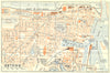 BELGIUM. Ostend 1929 old vintage map plan chart