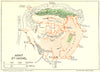 NORMANDY. Normandie. Mont St Michel 1928 old vintage map plan chart