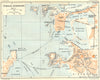 BRITTANY. Bretagne. St Malo-St Servan 1928 old vintage map plan chart