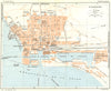 BRITTANY. Bretagne. St Nazaine 1928 old vintage map plan chart