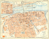 FRANCE. Tours 1932 old vintage map plan chart