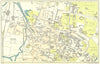 OXON. Oxford 1930 old vintage map plan chart