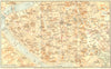 ROME. Centro Di Roma 1925 old vintage map plan chart