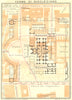 ROME. Terme Di Diocleziano 1925 old vintage map plan chart