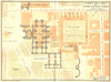 ROME. Maria Degli Angeli; Museo Nazionale Romano 1925 old vintage map chart