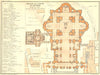 ROME. Basilica Di Pietro Vaticano 1925 old vintage map plan chart