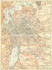 ROME. Dintorni Di Roma 1925 old vintage map plan chart