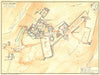 ROME. Villa Adriana 1925 old vintage map plan chart
