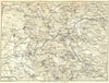 ITALY. Environs of Tivoli 1925 old vintage map plan chart