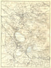 ROME. Alban Hills 1925 old vintage map plan chart