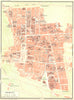 ITALY. Pompeii 1925 old vintage map plan chart
