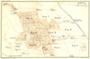 ITALY. Pompeii 1925 old vintage map plan chart