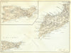 ITALY. Capri Sorrento 1925 old vintage map plan chart
