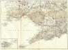 ITALY. Gulf of Naples 1925 old vintage map plan chart