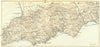 ITALY. Amalfi coast Salerno Castellammare 1925 old vintage map plan chart