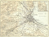 ITALY. Environs of Palermo 1925 old vintage map plan chart